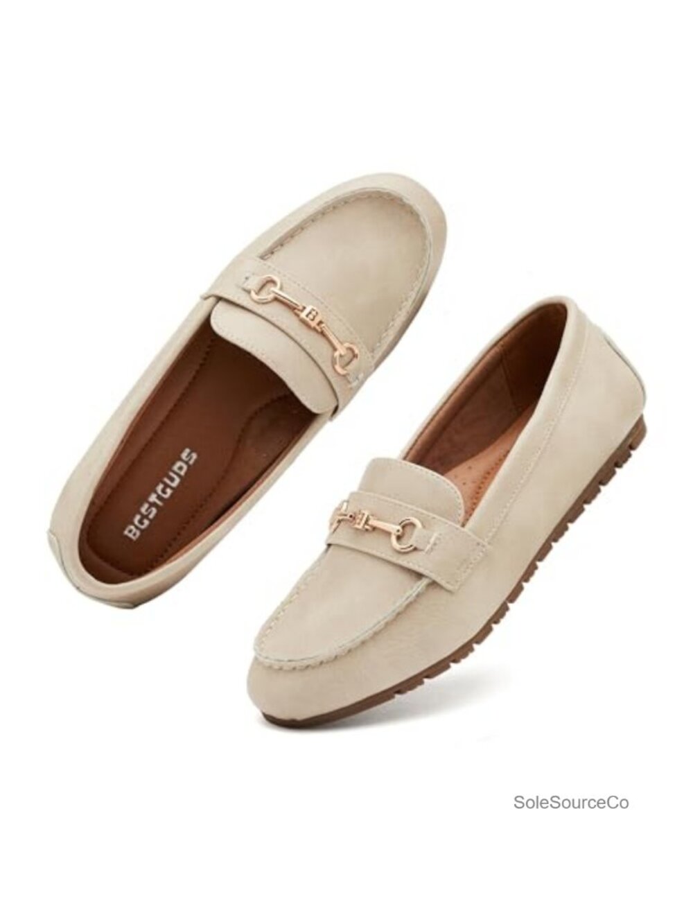 Women's Wide Loafers Comfort Slip On Dressy Work Shoes